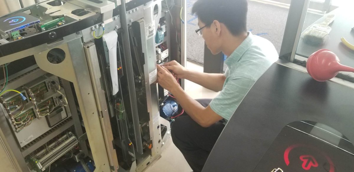 天津工厂闸机巡检:通行测试